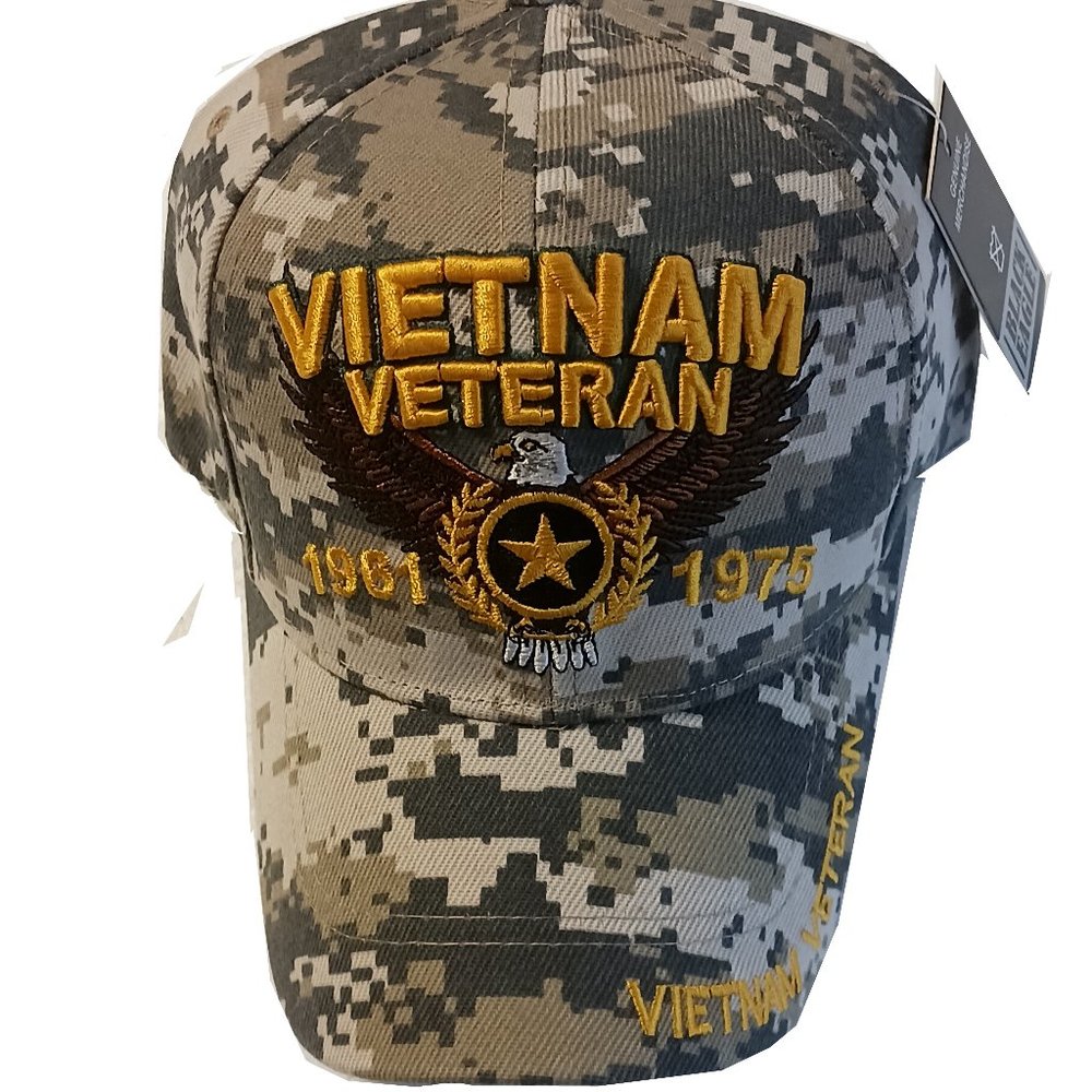 Vietnam Veteran Cap (Green Camo)